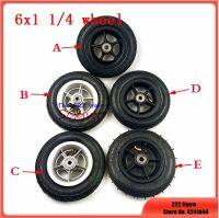 Motorcycle 6X1 1/4 Tyre 6 Inch Scooter Inflation / Solid Wheel Alloy Plastic Hub Tire Inner Tube Electric Scooter E-Bike Wheel