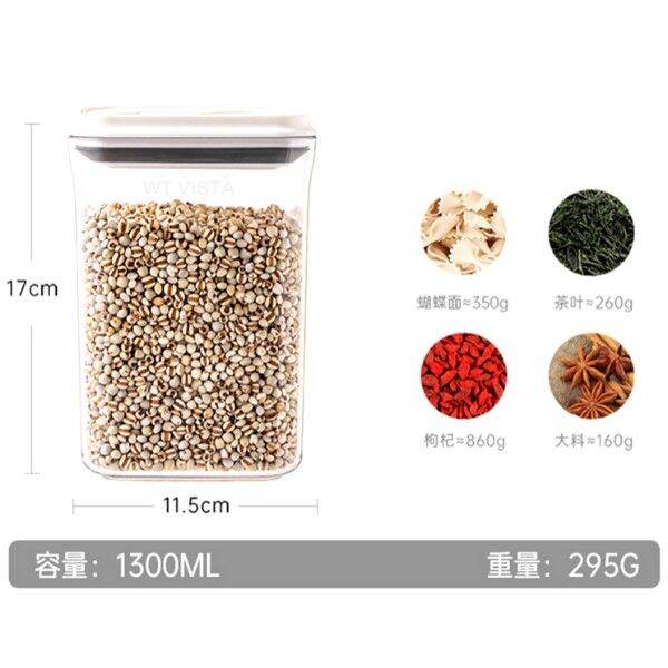 Food Storage Airtight Container Twist Lock Food Containers Spice