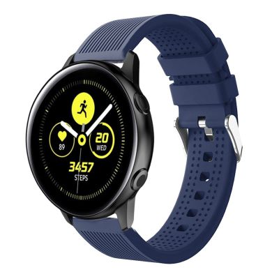 สายนาฬิกาข้อมือซิลิโคนสมาร์ทวอท์ชสำหรับ Garmin Vivoactive 3 (สีน้ำเงินเข้ม) (ขายเอง)