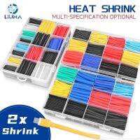 530/560/780pcs 2:1 Heat Shrink Tube Shrinking Assorted Polyolefin Insulation Sleeving Wire Cable Sleeve Wrap