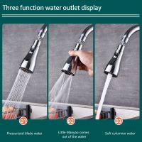 3 Modes Kitchen Faucet Spray Head Water Saving 360° Swivel Ball Nozzle Tap Adapter Sink Replacement Parts Kitchen Accessories