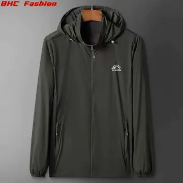 BHC Fashion Sunscreen Jacket Men Plus Size 5XL Loose Casual Long Sleeve  Hooded Sun Protection Jacket for Men