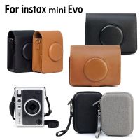 【คุณภาพสูง】【Free Frame ใหม่ เคสกระเป๋าหนัง Pu สําหรับกล้องฟิล์ม Fujifilm Instax Mini Evo