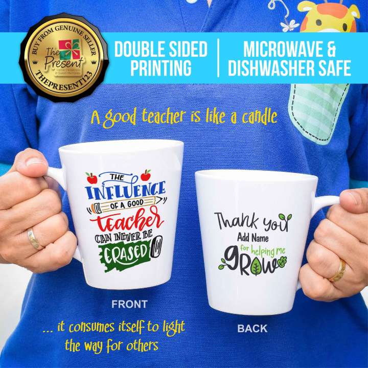 Happy Teacher S Day Latte Mug Thank You Or Appreciation Teacher Latte