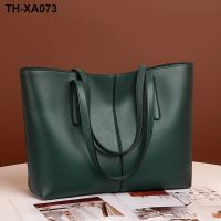 Large capacity female with the bag in the new sense of soft leather tote bag contracted to restore ancient ways ms single shoulder bag