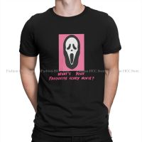 Ghost Crewneck Original TShirts What S Your Favorite Scary Movie Print Homme T Shirt New Trend Tops ขนาด S-6XL คุณภาพสูง