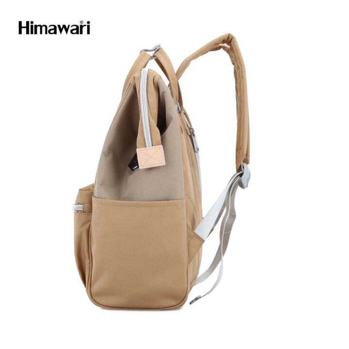 กระเป๋าเป้สะพายหลัง-ฮิมาวาริ-himawari-backpack-with-usb-charging-14-laptop-compartment-khaki-brown-1881