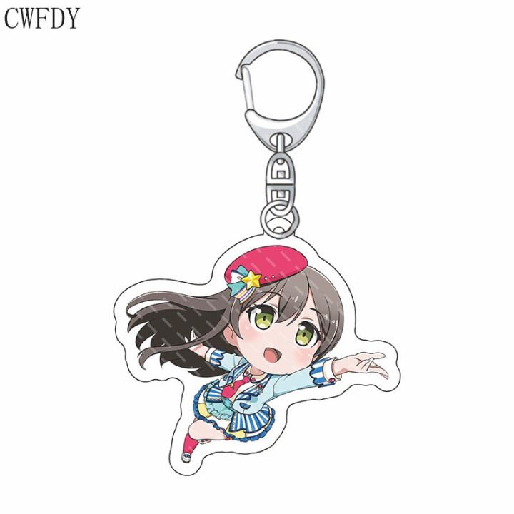 anime-bang-dream-acrylic-keychain-cartoon-figure-toyama-kasumi-hanazono-tae-ushigome-rimi-pendant-keyring-jewelry-for-girls-gift
