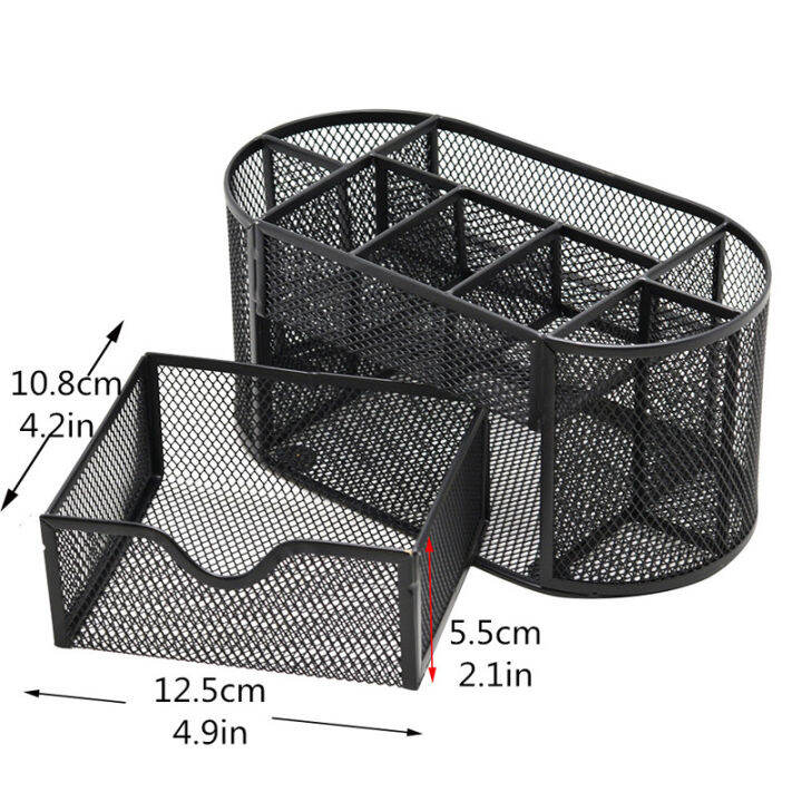 stationary-tidy-mesh-holder-organizer-pen-metal-set-organiser