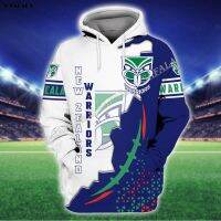 เสื้อรักบี้2ตัว Zealand Warriors NRL 2023 3D เสื้อฮู้ดพิมพ์ลายเต็มตัวสำหรับผู้ชายเสื้อสวมหัวเสื้อจัมเปอร์เสื้อกันหนาว