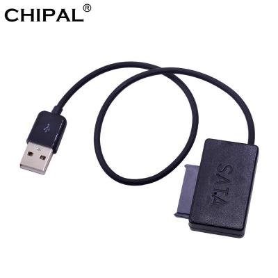 【Sell-Well】 Huilopker MALL CHIPAL SATA II อะแดปเตอร์ USB USB 2.0ถึงสาย13Pin พร้อมไฟ LED สำหรับแล็ปท็อป ODD Optical Bay สำหรับ2nd HDD Caddy Adapter