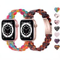 สายรัดข้อมือเรซินบางเหมาะสำหรับสายคาด Apple Watch 45มม. 41มม. 44มม. 40มม. 42มม. 38มม. สายรัดข้อมือสำหรับ Iwatch 8 7 6 5 4เข็มขัด SE