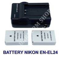 (Saving Set 2+1) EN-EL24  ENEL24  EL24 Camera Battery and Charger for Nikon แบตเตอรี่และแท่นชาร์จสำหรับกล้องนิคอน For Nikon 1 J5,DL18-50,DL24-85 BY BARRERM SHOP