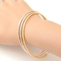 Collare Vintage Jewelry Set Trendy GoldRose GoldSilver Color Thin Chain Bracelet Ring Elegant Sets For Women S418