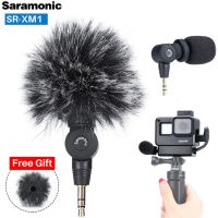 Saramonic SR-XM1 3.5มม.ไมโครโฟนไร้สาย Gopro Vlog วิดีโอ Mic สำหรับ Gopro Hero 10 9 8 7 6 5 DJI Osmo Action Osmo กระเป๋า