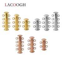 【CW】 2/3/4 Rows Holes Magnetic Clasps Necklaces End Jewelry Making Supplies