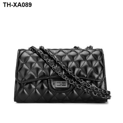 卐♘ Female bag Europe and the States version of sweet ling grid restoring ancient ways female new winter 2019 single shoulder