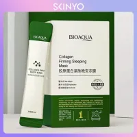 skinyo สลีปปิ้งมาส์ก มาส์กหน้าขาวใส BIOAQUA แบบซอง *สูตรคอลลาเจน* 1ซอง ผิวเนียนนุ่ม หน้าขาว เนียนใส ลด สิว รอยดำ 4ml SXY361