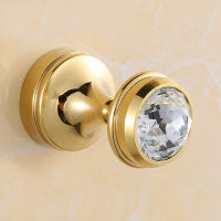 Luxury Shower Bathroom Accessories Set, Towel Ring, Paper Holder, Coat Hook, Toilet Brush, Polished Gold, Bath Hardware