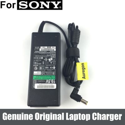 ชาร์จไฟพาวเวอร์ซัพพลายอะแดปเตอร์ AC 90W ของแท้ใหม่สำหรับ Sony Vaio PCG-5K1L PCG-7142L PCG-7133L PCG-7Z2L Yuebian