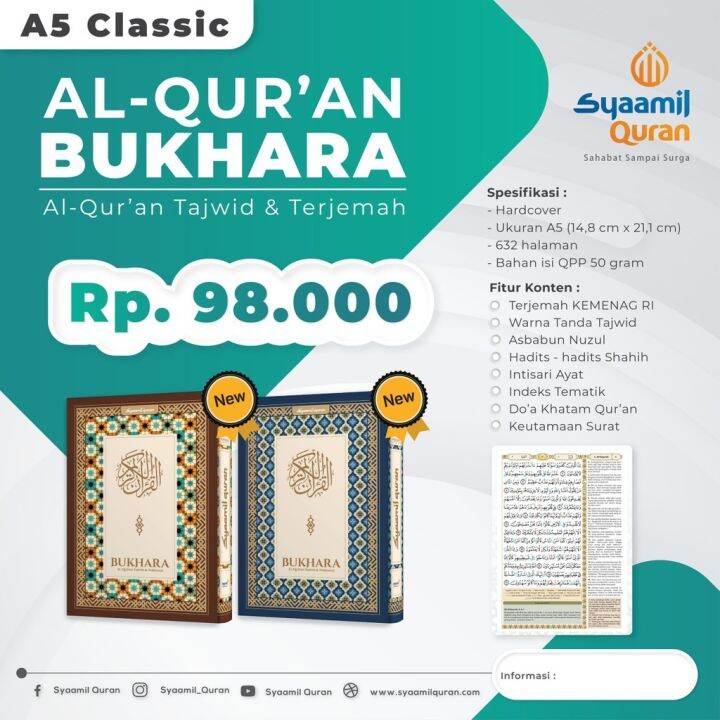 Al Quran Bukhara Tajwid Dan Terjemah A5 Classic - Syaamil Quran ...