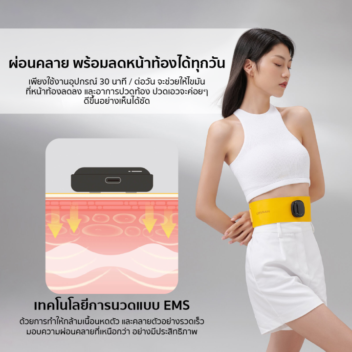 ราคาพิเศษ-1590-บ-leravan-lj-w005-เข็มขัดนวด-คลายกล้ามเนื้อ-ems-ระบบทำความร้อน-45-c-30d