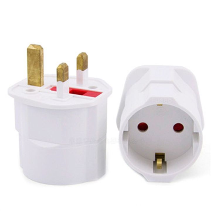 3 Pin UK Standard To 2 Pin EU Standard Adapters UK Conversion Plugs ...