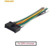 FEELDO 10Pcs 20Pin Universal Aftermarket Car Head Unit DVD Stereo Radio Wiring Harness Cable Plug AM2326