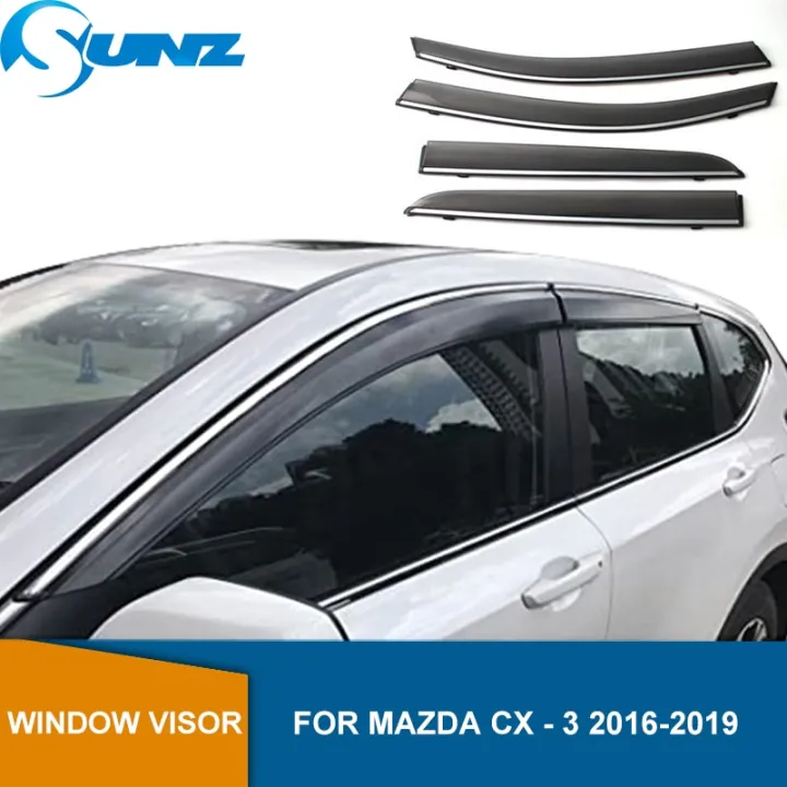 Side Window Deflectors For Mazda CX-3 CX3 2016 2017 2018 2019 2020 2021 ...