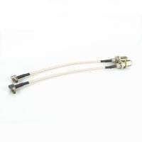 15cm 5.9 quot; Customize Coaxial RF Cable Connector 3G Modem TS9 Right Angle to F Female with Pigtail Cable RG316