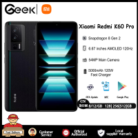 Xiaomi Redmi K60 Pro 5G โทรศัพท์มือถือ Snapdragon 8Gen2 6.67นิ้ว 2K OLED 5000mAh 120W Charge 30W Wireless 50MP IMX800 NFC Smartphone