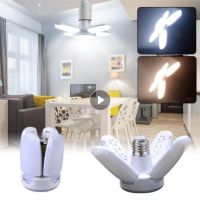 LED Garage Light E27 Led Lamp Folding Light Led Bulb 38W Lamp Adajust Fan Blade Bulb Spotlight Garage Light For Home Cold White