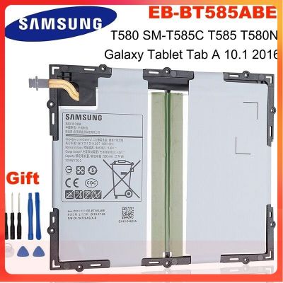 SAMSUNG แท็บเล็ตSamsung Galaxy Tab A 10.1 2016 T580 SM-T585C T585 T580N + เครื่องมือ EB-BT585ABEแบตเตอรี่7300MAh