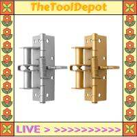 TheToolDepot บานพับการจัดแนวด้วยตัวเองสปริงมัลติฟังก์ชั่ประตูการปิดอัตโนมัติถอดออกได้บานพับสปริงที่ปิดประตูบอกตำแหน่ง2สี Lusier