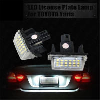 2Pcs LED ใบอนุญาตจำนวนแผ่นโคมไฟสำหรับ Toyota Camry Avalon Auris E18 Vios Esquire Esquire EZ Noah Proace City SAI