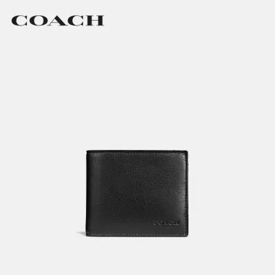 COACH กระเป๋าสตางค์ผู้ชายรุ่น 3-In-1 Wallet สีดำ 74991 BLK