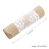 Wedding Lace Modern Decor Party Runner Runners Home Table Jute Burlap