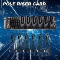 PCIE to SATA 6Gpbsx6-Port Expansion Card+SATA Cable M.2 MKEY PCI-E Riser Card M.2 NVME to SATA3.0 ASM1166 Support PM