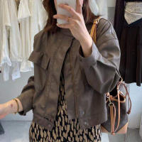 Factory Outlet Spot Leather Clothes Outer Set Female 2022 Autumn New Korean Version Of Loose Short Casual Fashion