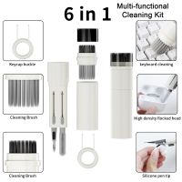 6-in-1 Bluetooth headphone keyboard cleaning kit For Airpods Pro 2 3 Tablet Camera Screen Cleaning Tool Clean Pen Keycap Puller