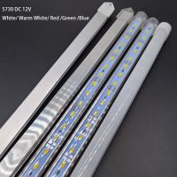 1-10pcsx50cm DC12V SMD 5730 LED Hard Rigid LED Strip Bar Light Aluminium shell pc cover LED Bar Light 5730