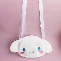 Kawaii Sanrio กระเป๋าผ้ากำมะหยี่ Cinnamoroll อนิเมะทำนองยัดกระเป๋าเป้สำหรับเด็กหญิงการ์ตูน Kuromi Crossbody ชุดกระเป๋าใส่ของทรงเหลี่ยม6ใบของขวัญเด็ก2023New