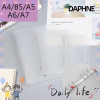 DAPHNE A4/B5/A5/A6/A7 New Notebook Fashion Binder File Folder Office Supplies Refillable Stationery Plastic Diary Notepad Cover