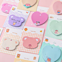 4 ชิ้น/ล็อตน่ารักการ์ตูนรักสัตว์ Sticky Note N ครั้ง Memo สามารถโพสต์ Kawaii notepads โรงเรียนเครื่องเขียน-Yrrey