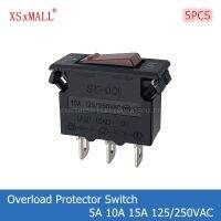 【CW】✔❀♦  5PCS ST-001 Circuit Overload Protector 5A 10A 15A 125/250VAC 3 2 Position Rocker