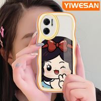 YIWESAN เคสสำหรับ Xiaomi MI Xiaomi MI Redmi 10 5G Note 11E 5G Redmi 11 Prime การ์ตูนเจ้าหญิงน่ารักเด็กสาวที่สร้างสรรค์เส้นขอบเป็นลอนเคสโทรศัพท์แบบใสซิลิโคนนิ่มเคสกันกระแทกดีไซน์ใหม่เคสโปร่งใสป้องกันเลนส์กล้อง