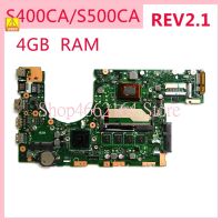 S400CA/S500CA i3/i5 CPU 4GB RAM Laptop Motherboard REV2.1 For ASUS S400CA S500C S400C S500CA Mainboard 100% Tested OK Used