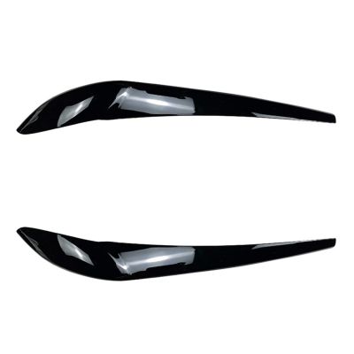 Car Glossy Black Headlights Eyebrows Eyelids Cover Eyelash Head Light Lamp Stickers for-BMW X3 F25 X4 F26 2014-2017