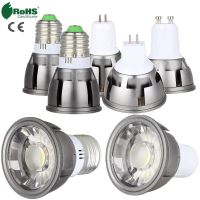 [HOT QQZIWWUJJWG 104] Ultra Bright LED สปอตไลท์6W 9W 12W E26 E27 MR16 GU10 GU5.3หลอดไฟ12V AC 220V 110V Spot Light โคมไฟเย็นสีขาว