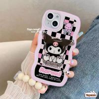 เคสโทรศัพท์มือถือ ลายการ์ตูนคุโรมิ พร้อมขาตั้ง สําหรับ V25e Y02 Y35 Y22 Y16 Y15A V23e V23 V20Pro V21 V21e V20SE Y21 Y21s Y20 Y20s Y17 Y15 Y12 Y21T Y33s Y20i Y12s Y1s Y91C Y91